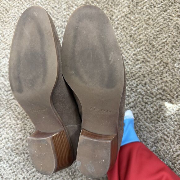 Womens Cole Haan Alayna Slouch Brown Suede Ankle Boots Booties Size 9.5 B GUC - Picture 11 of 11